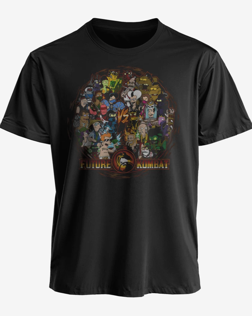 Polera Negro de Future Kombat