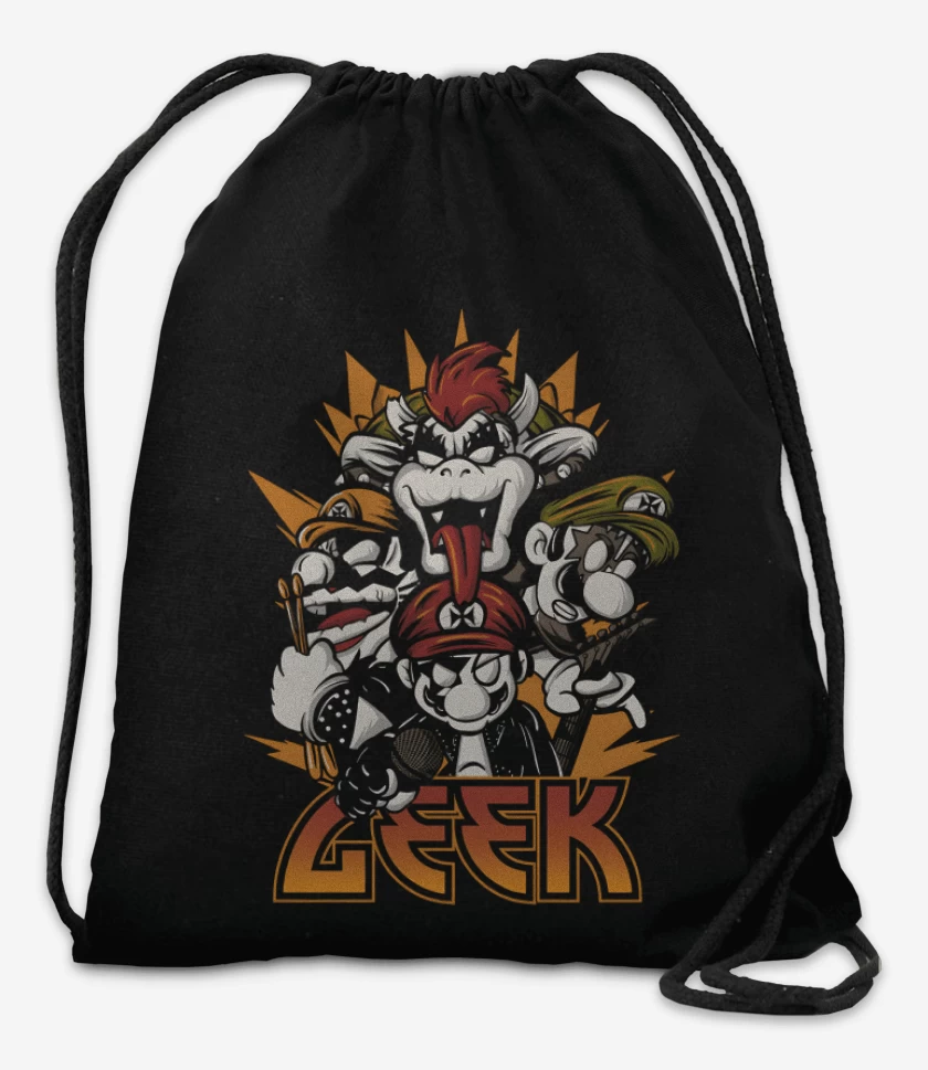 Mochila Negro de Geek
