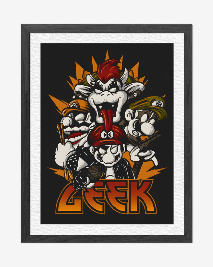 Cuadro decorativo Negro de Geek