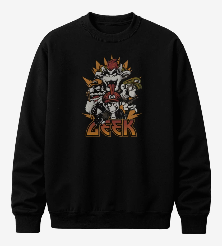 Poleron polo Negro de Geek