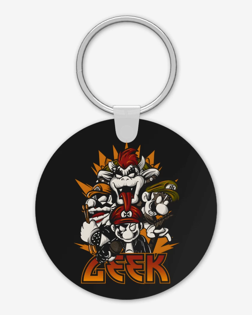 Llavero Negro de Geek