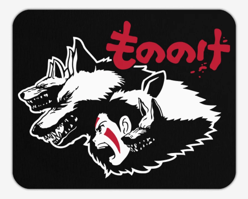 Mousepad Negro de Mononoke 2