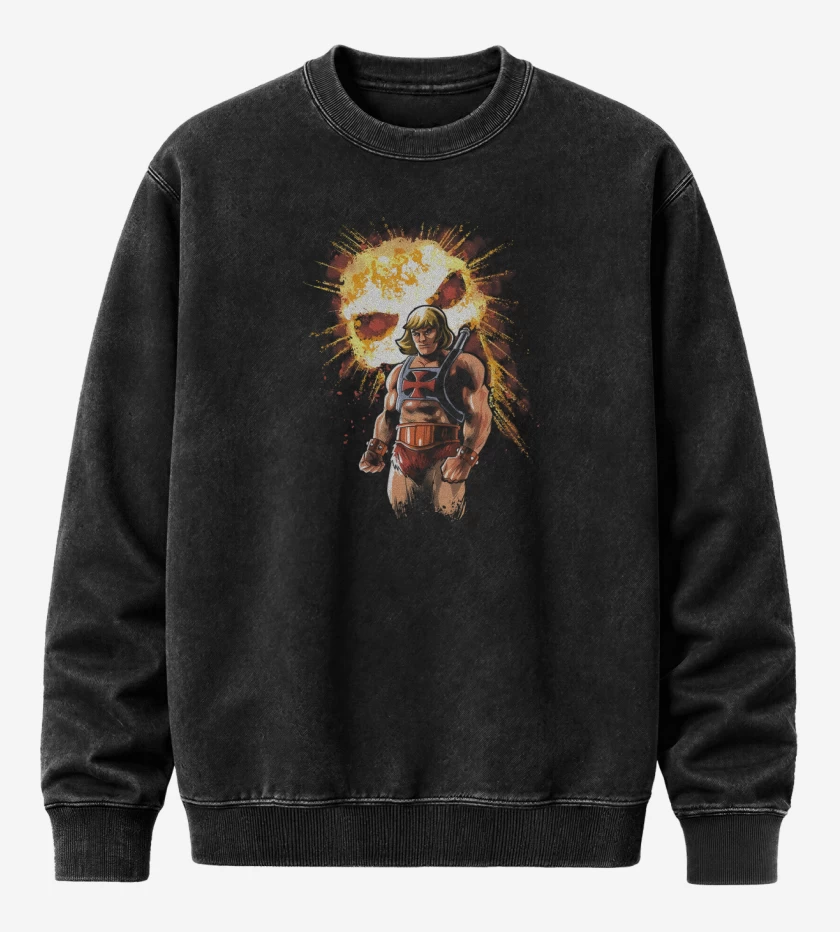 Poleron Polo Acid Wash Negro de The Master Rises