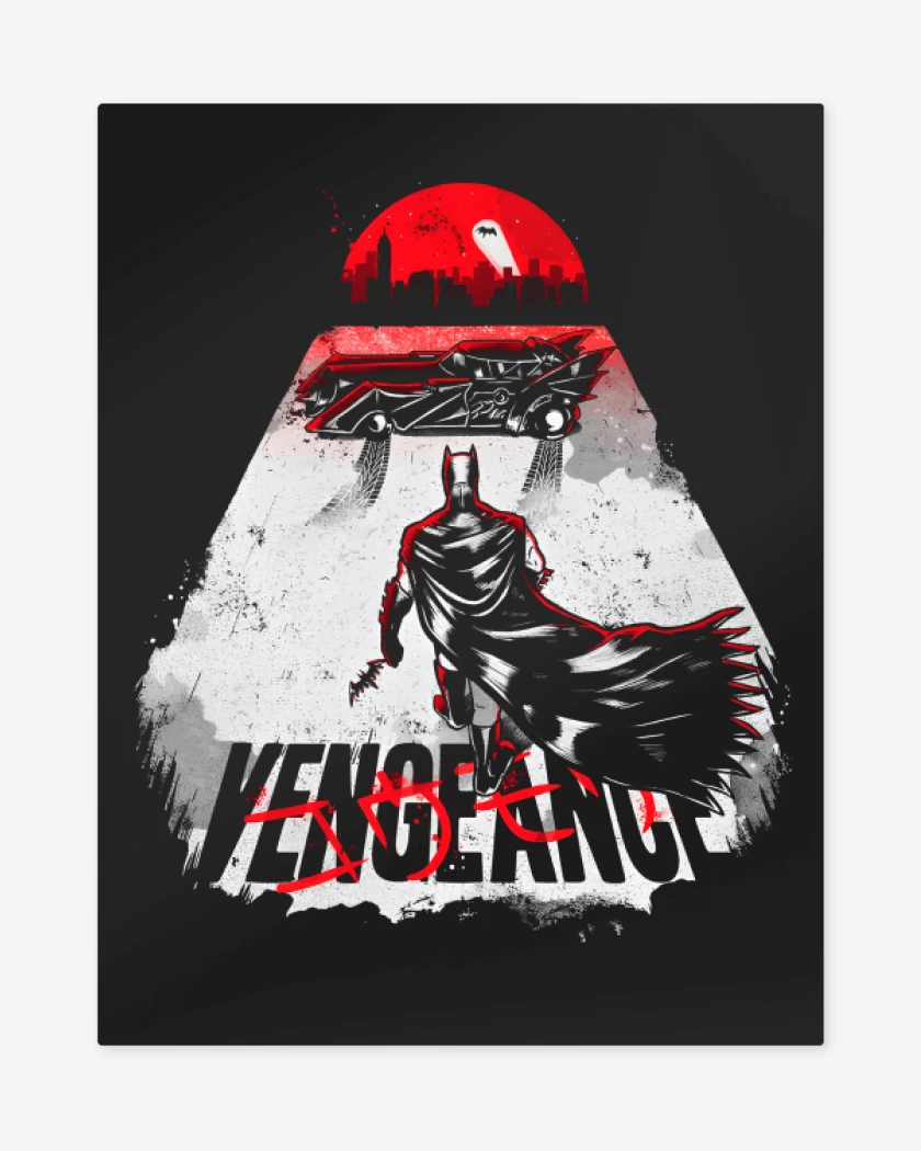 Print metalico Negro de Vengeance Akira