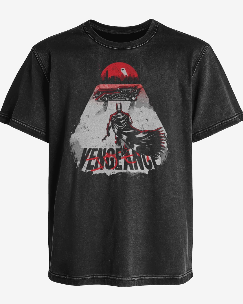Polera desgastada Negro de Vengeance Akira