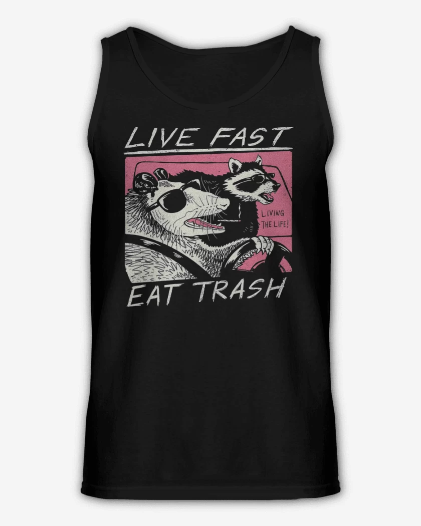 Sudadera Live Fast Eat Trash