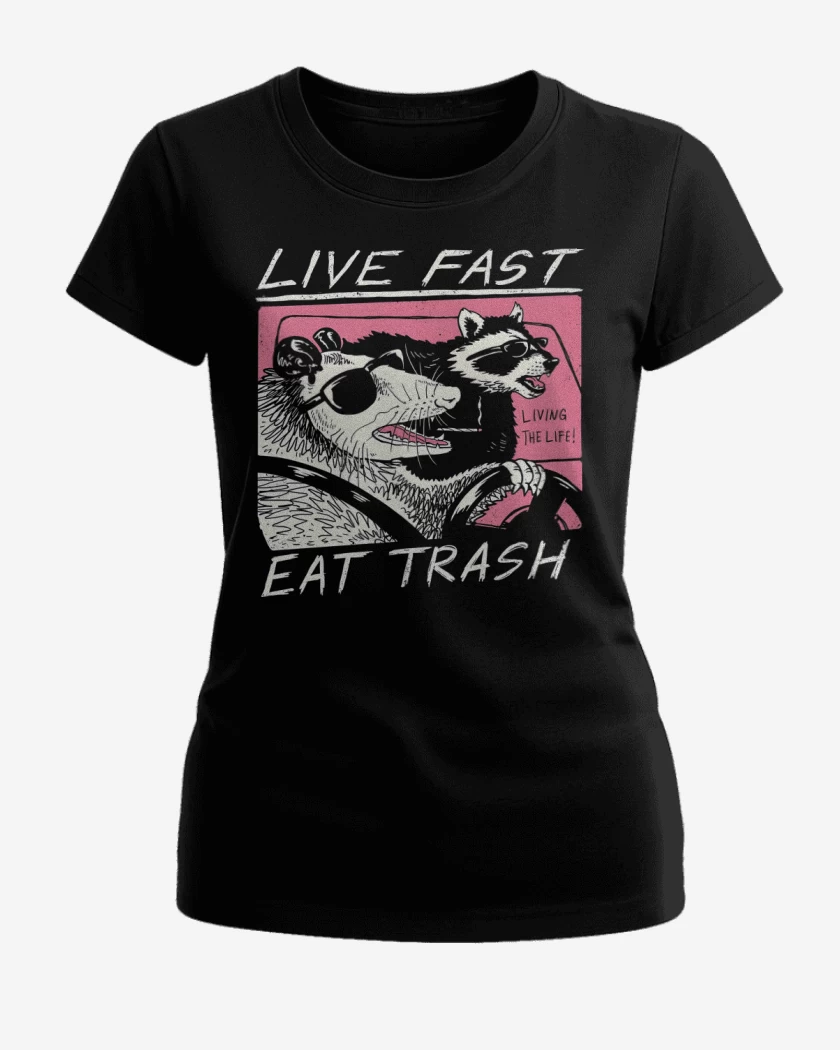 Polera de Mujer Live Fast Eat Trash