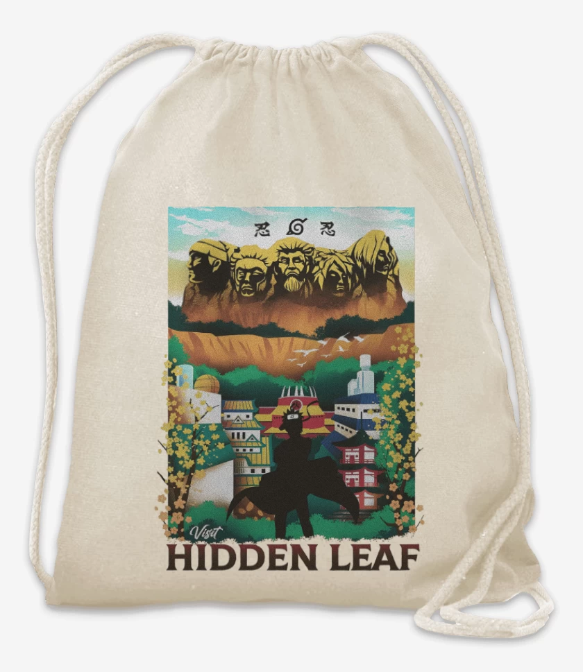 Mochila Blanco de Aldea Oculta de la Hoja