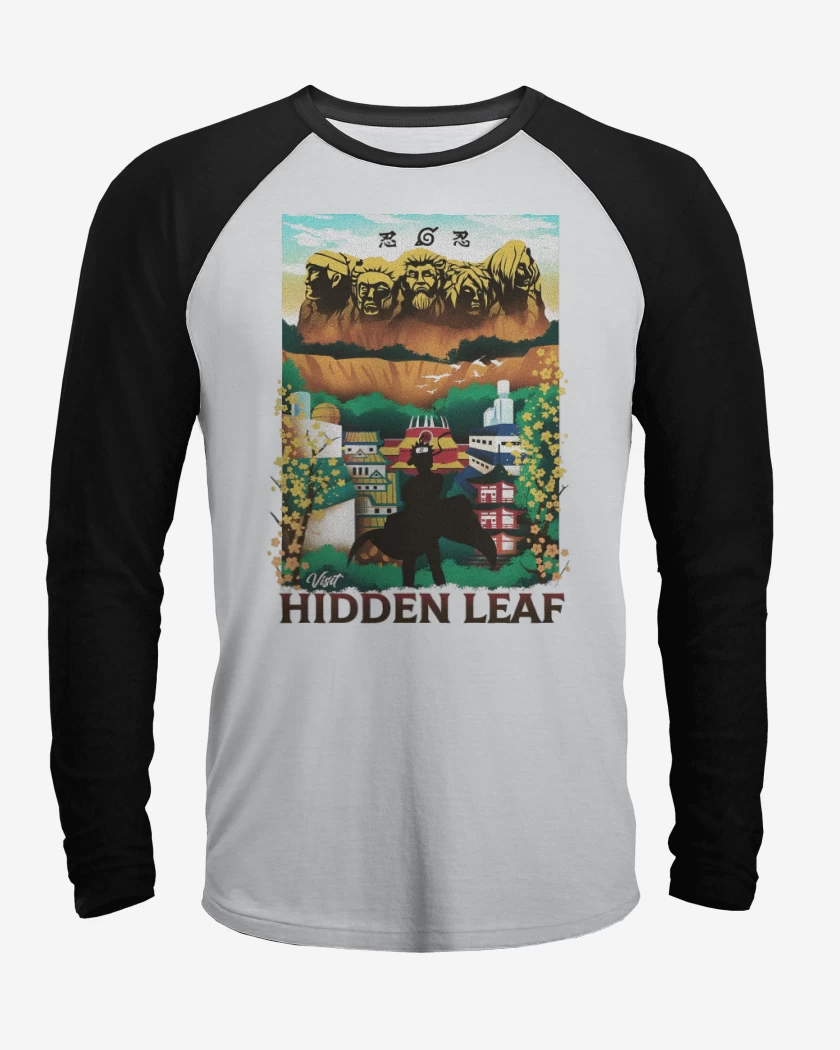 Polera Raglan Aldea Oculta de la Hoja