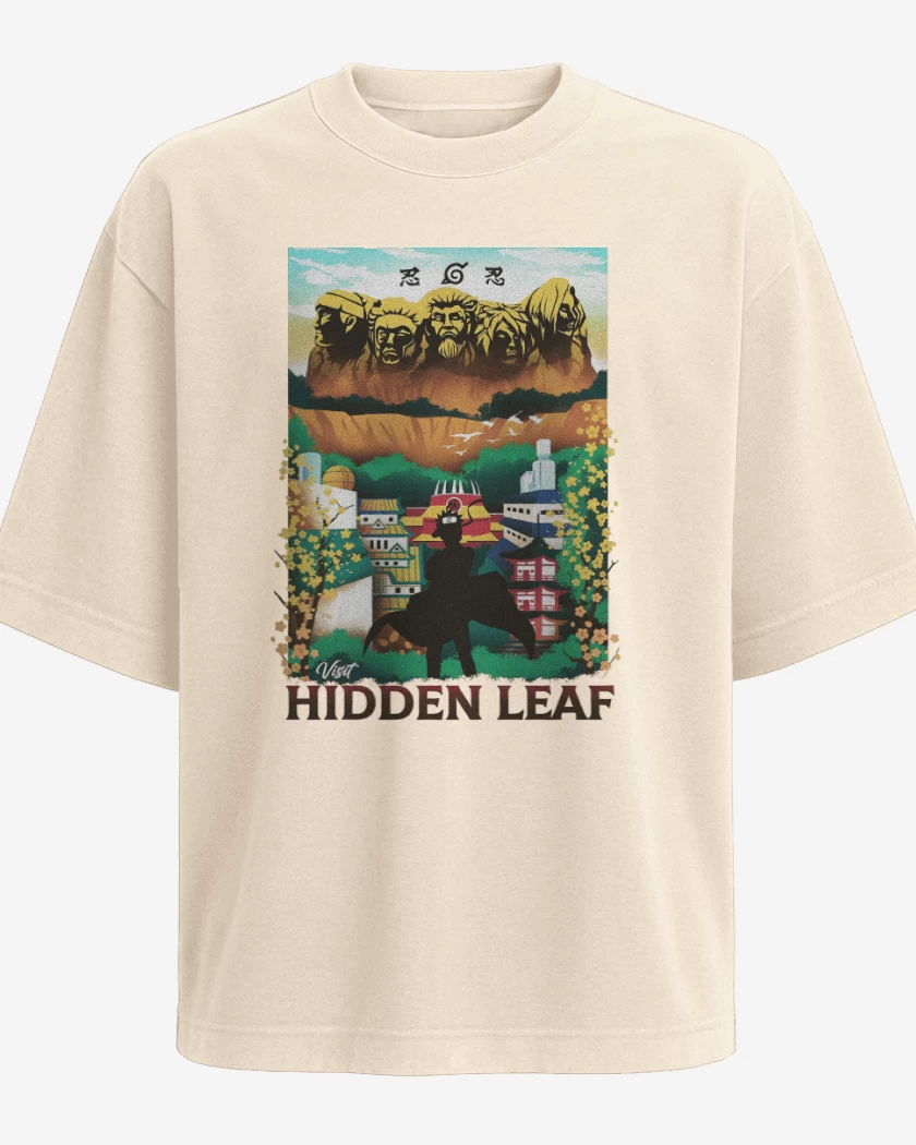 Polera Oversize Aldea Oculta de la Hoja