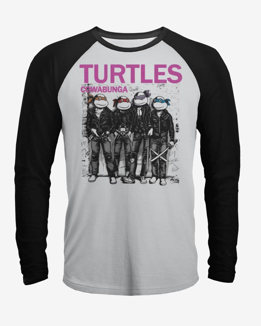 Polera Raglan Turtles Cowabunga 