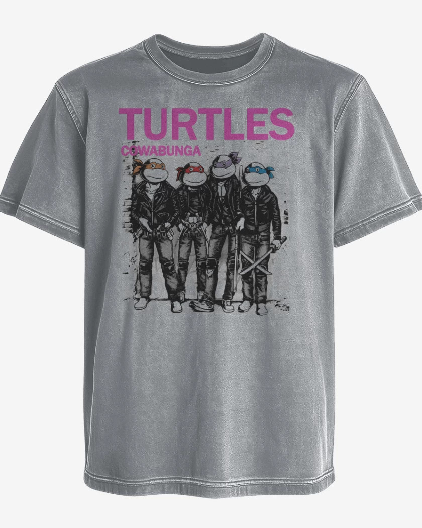Polera desgastada Turtles Cowabunga 