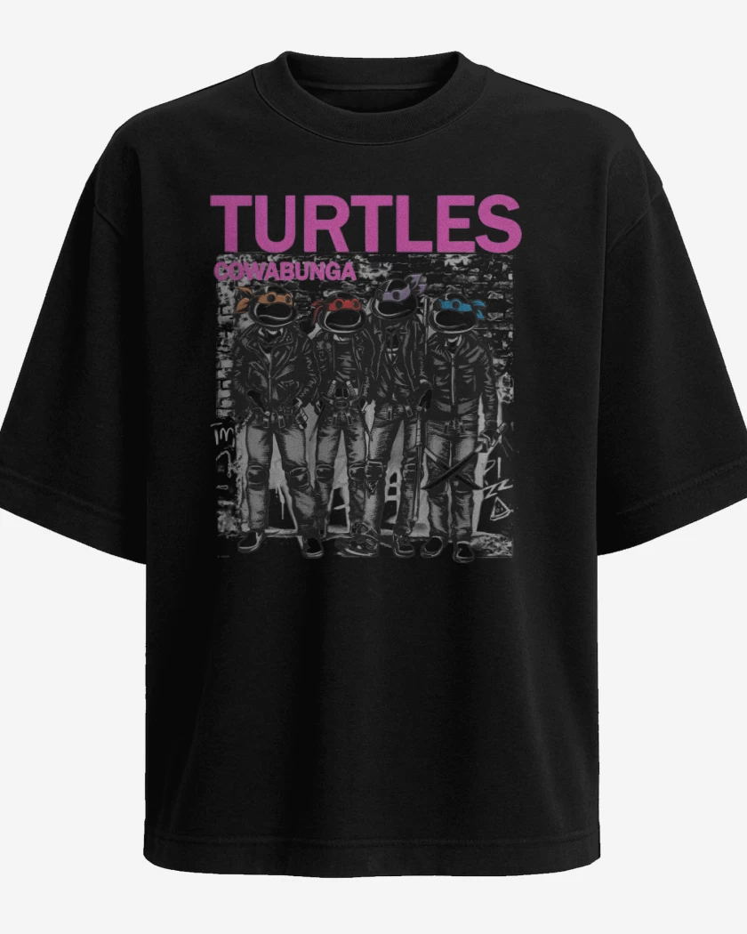 Polera Oversize Turtles Cowabunga 