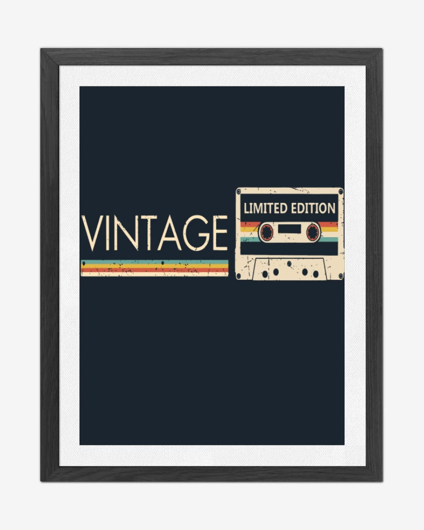 Cuadro decorativo Azul Marino de Vintage limited edition