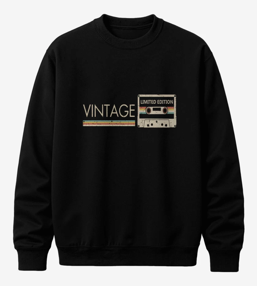 Poleron polo Negro de Vintage limited edition