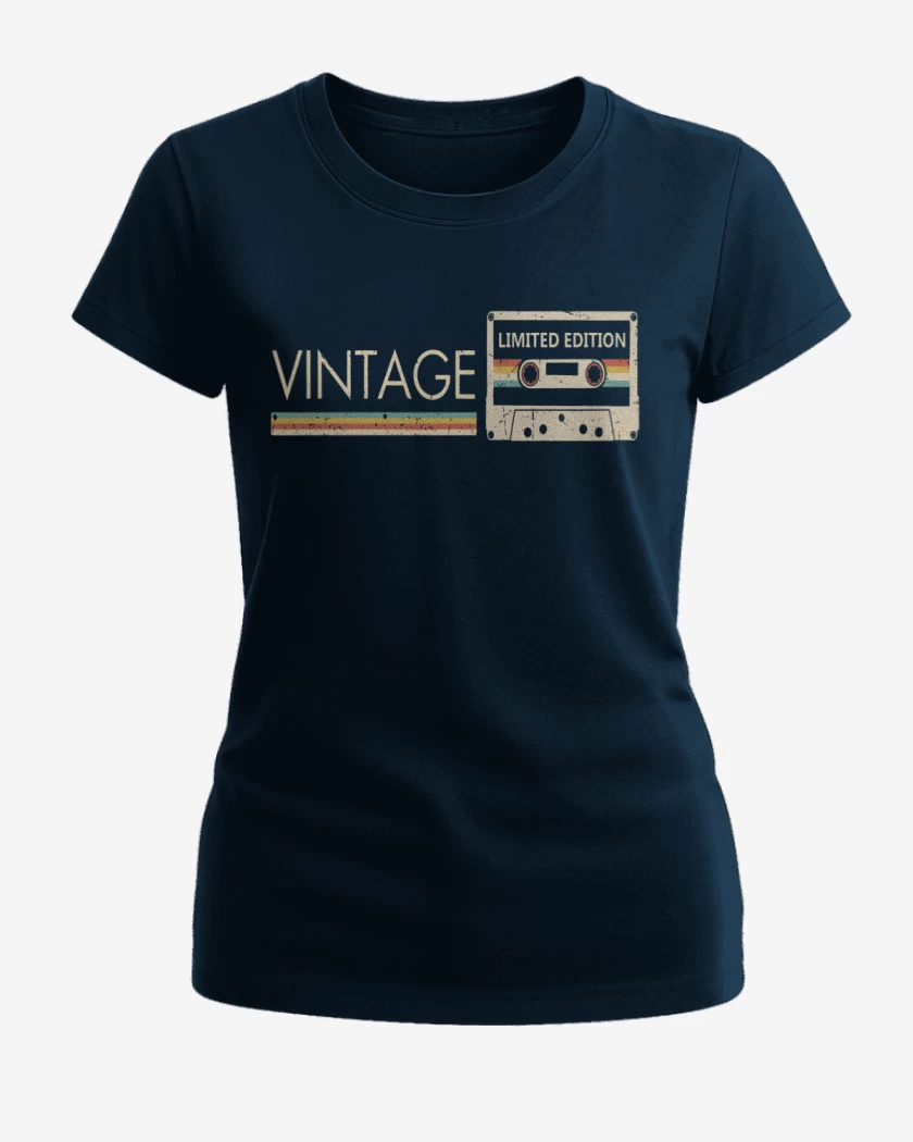 Polera de Mujer Azul Marino de Vintage limited edition