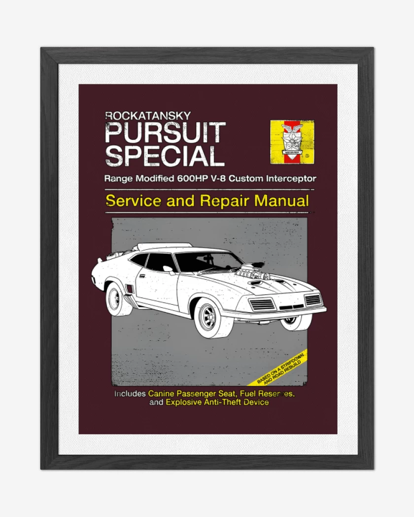 Cuadro decorativo Burdeo de V8 Interceptor