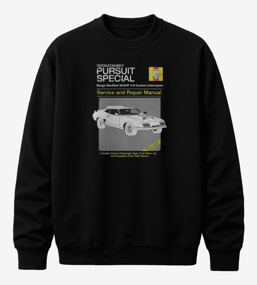 Poleron polo Negro de V8 Interceptor