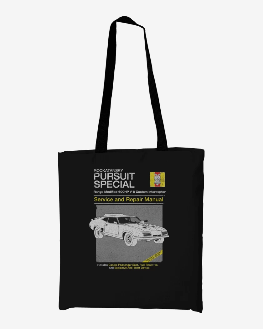 Totebag Negro de V8 Interceptor