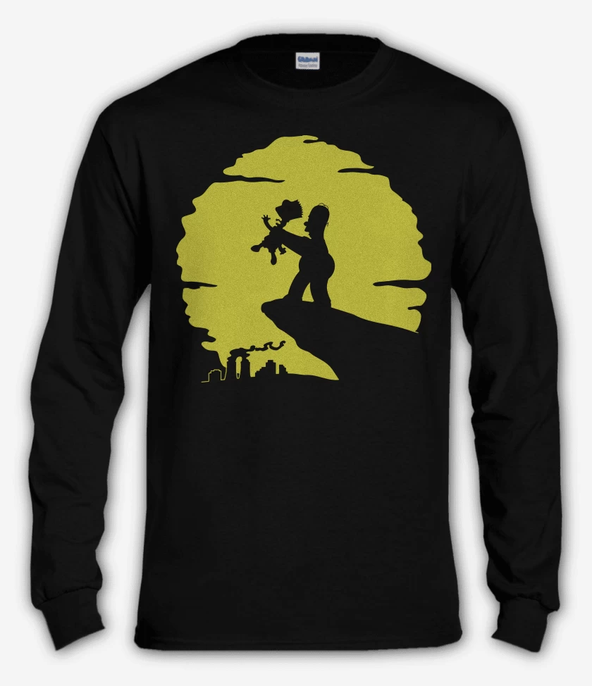 Polera manga larga Negro de Pequeño demonio
