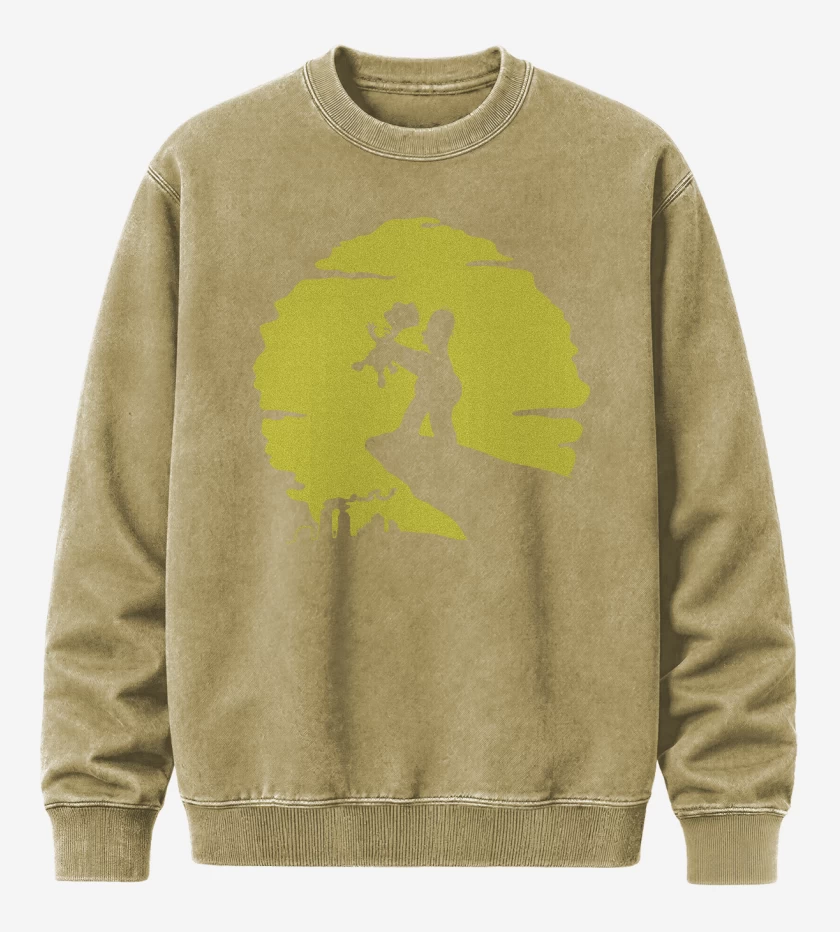 Poleron Polo Acid Wash Beige de Pequeño demonio