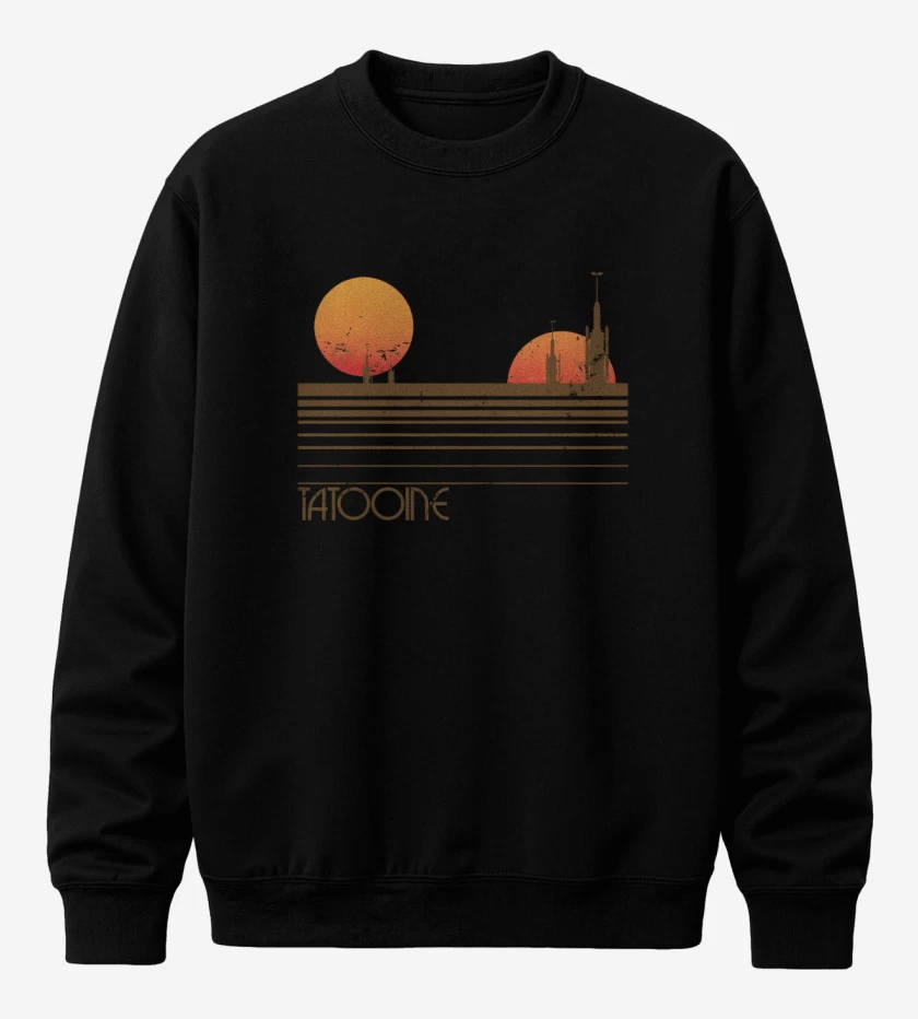 Poleron polo Negro de Tatooine 