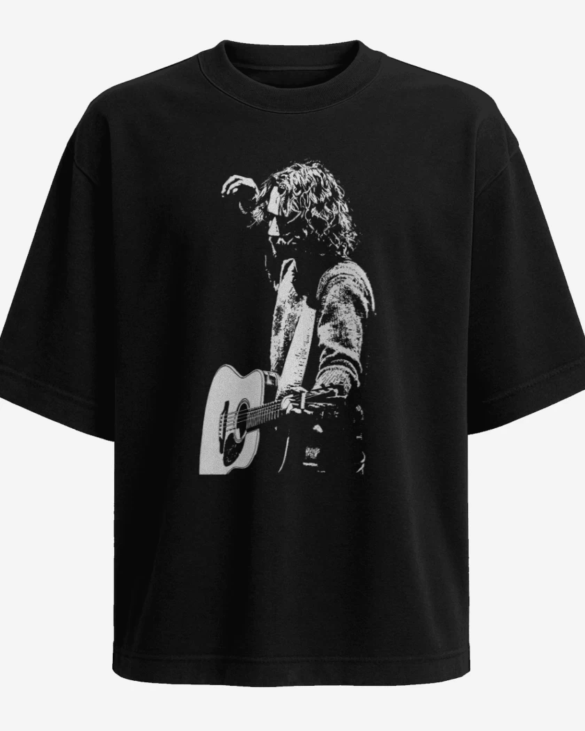 Polera Oversize Negro de Chris Cornell 2