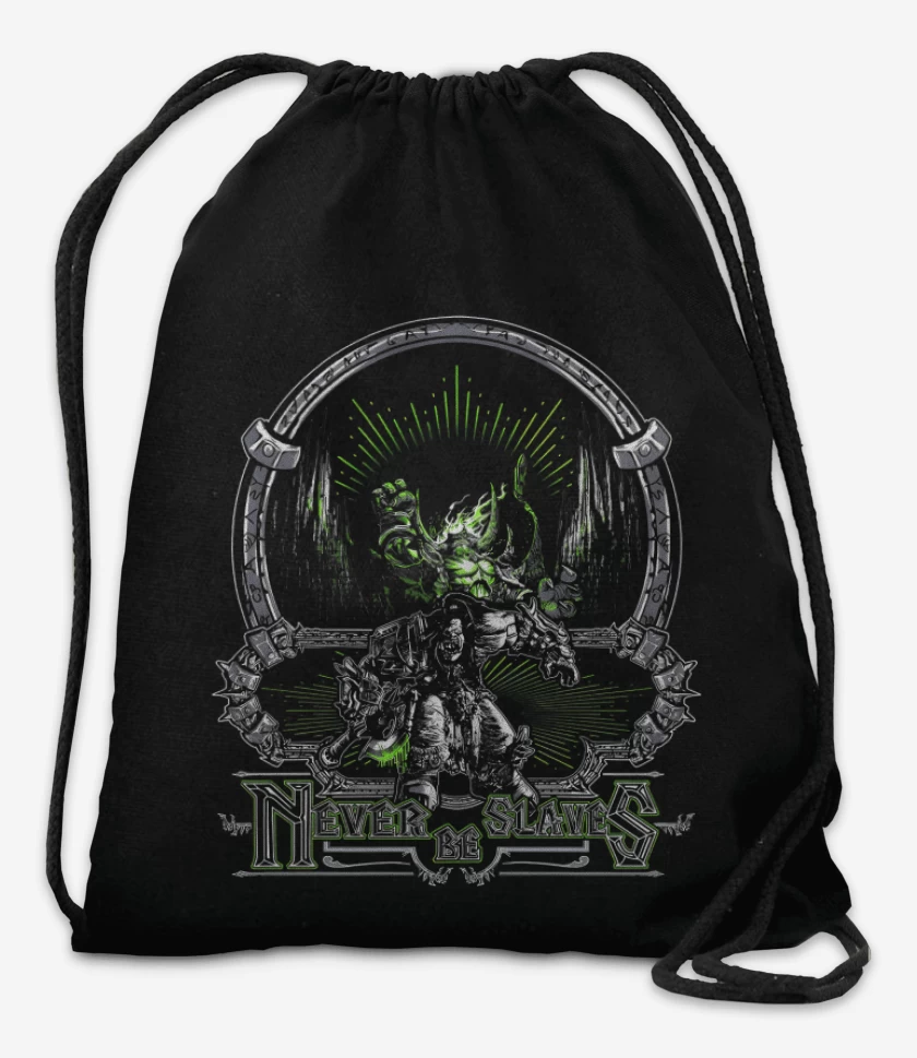 Mochila Negro de Never be slaves