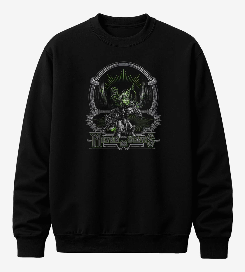 Poleron polo Negro de Never be slaves
