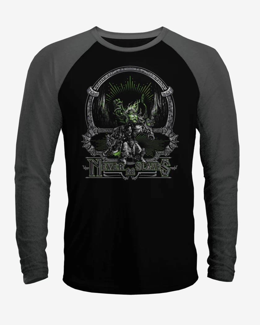 Polera Raglan Never be slaves