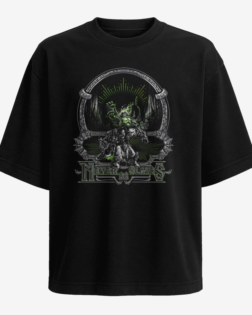 Polera Oversize Negro de Never be slaves