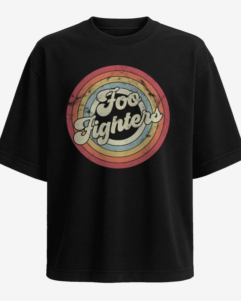 Polera Oversize Foo fiighters retro