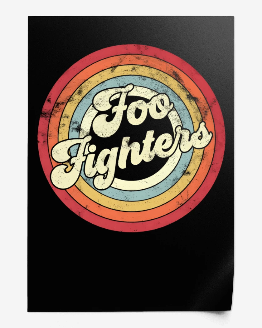 Print Foo fiighters retro