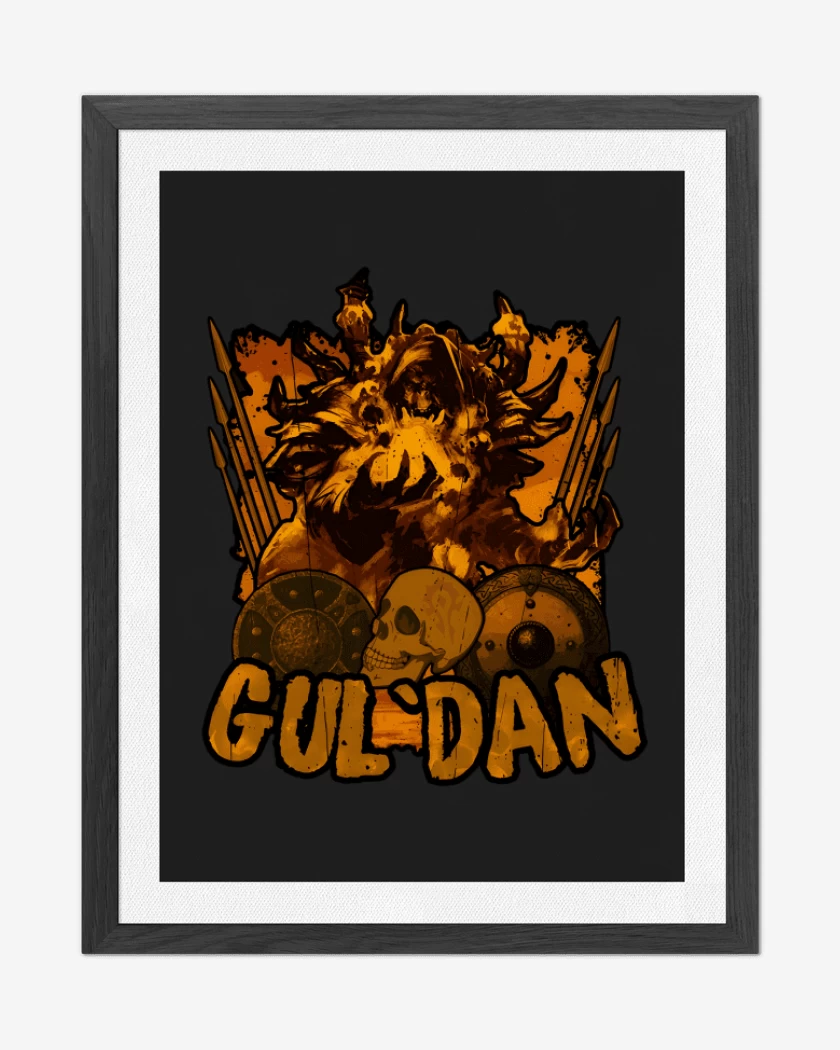 Cuadro decorativo Negro de Guldan