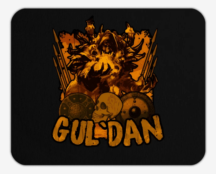 Mousepad Negro de Guldan