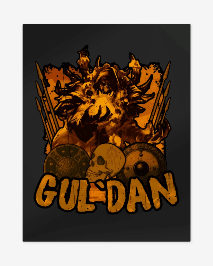 Print metalico Negro de Guldan