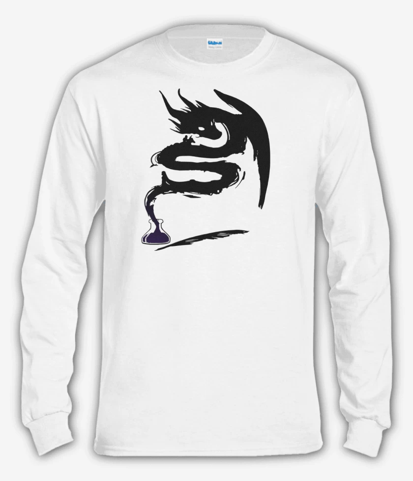 Polera manga larga Blanco de Dragonsito