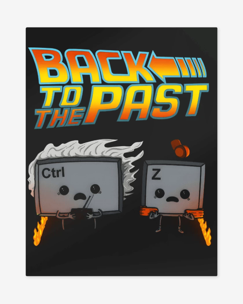 Print metalico Back to the past