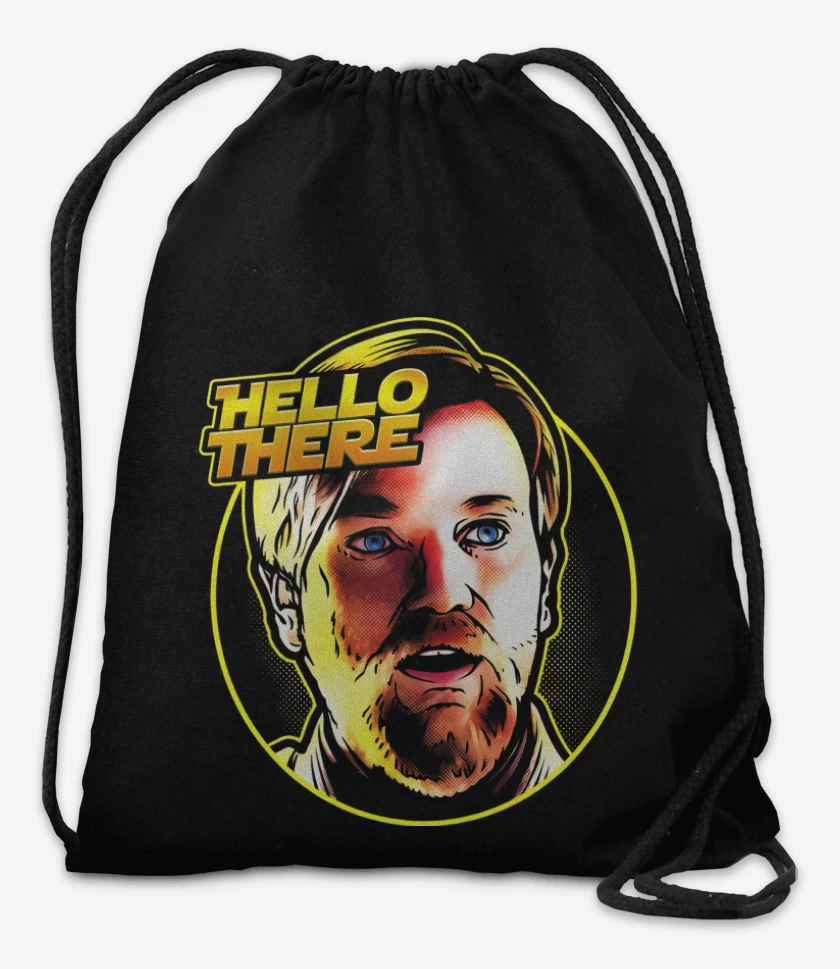 Mochila Negro de Hello There 