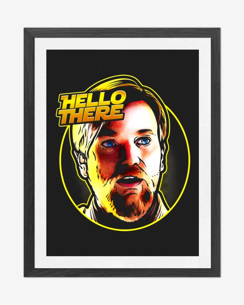 Cuadro decorativo Negro de Hello There 