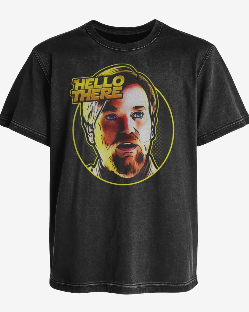 Polera desgastada Hello There 