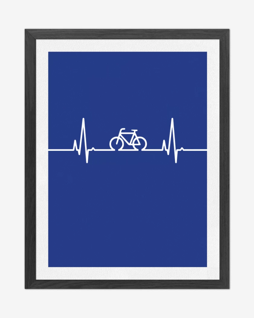 Cuadro decorativo Azul Rey de Latido Bici
