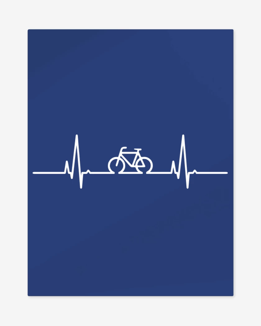 Print metalico Azul Rey de Latido Bici