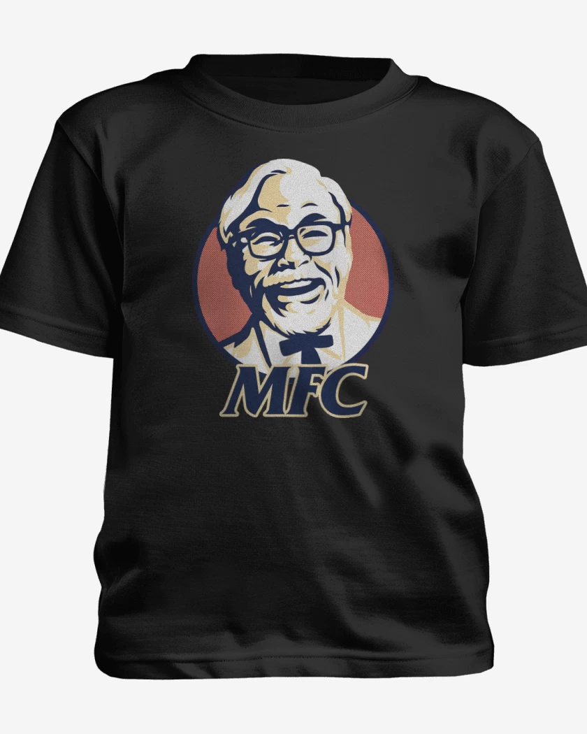 Polera de niño Negro de Miyazaki Fried Chicken