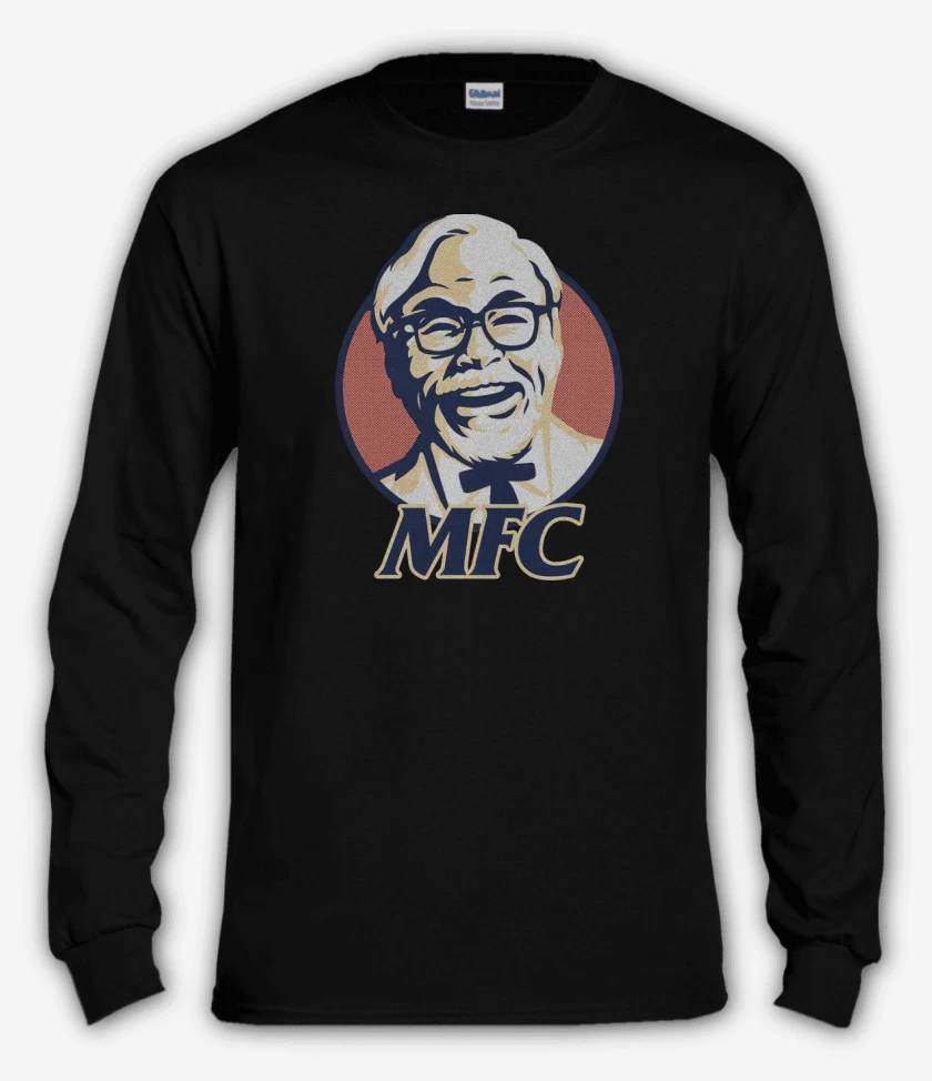 Polera manga larga Negro de Miyazaki Fried Chicken