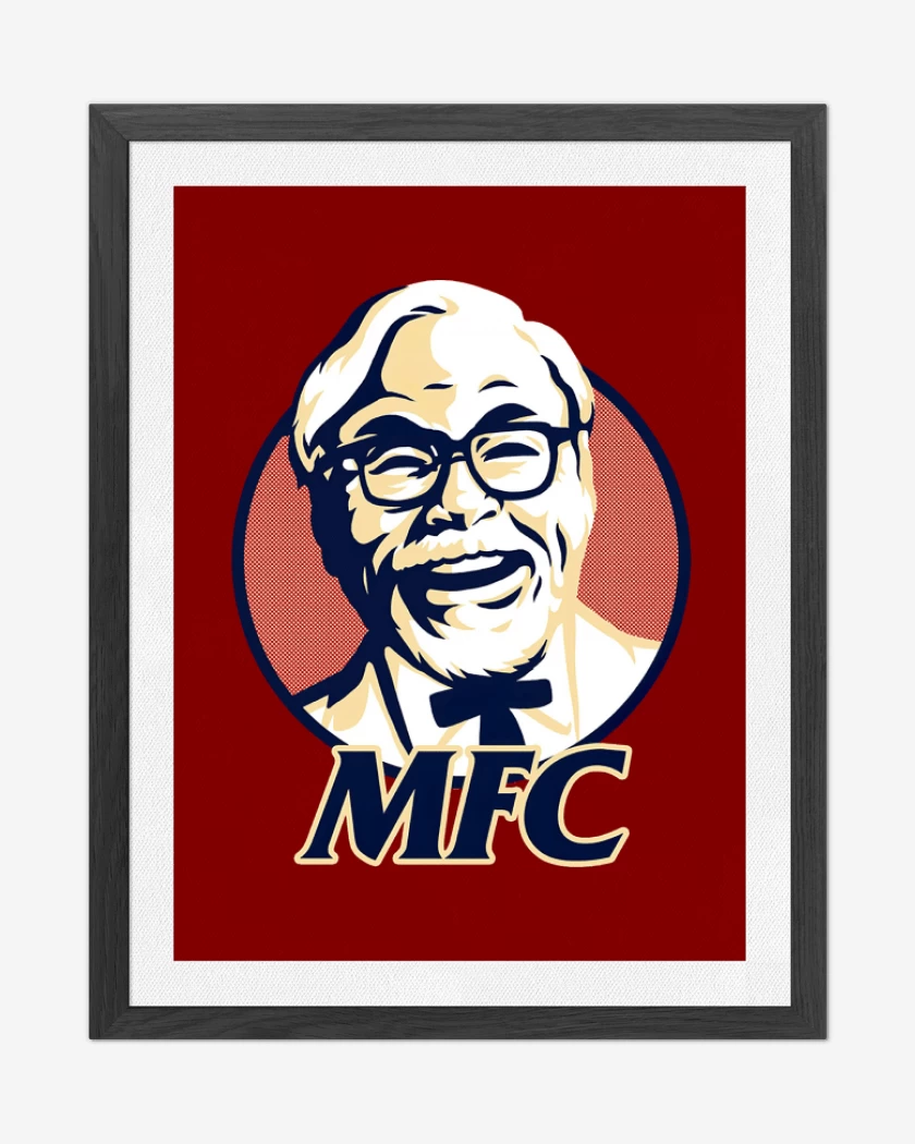 Cuadro decorativo Rojo de Miyazaki Fried Chicken