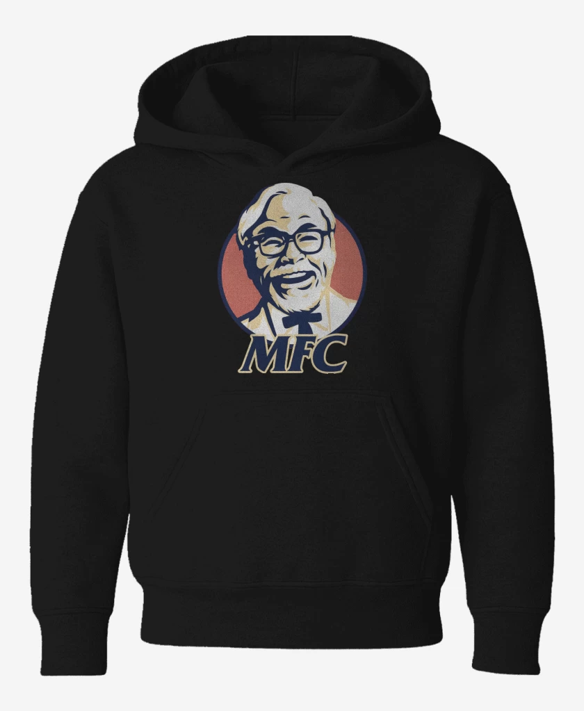 Poleron de niño Negro de Miyazaki Fried Chicken