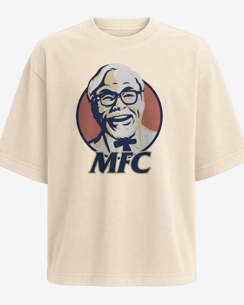 Polera Oversize Beige de Miyazaki Fried Chicken