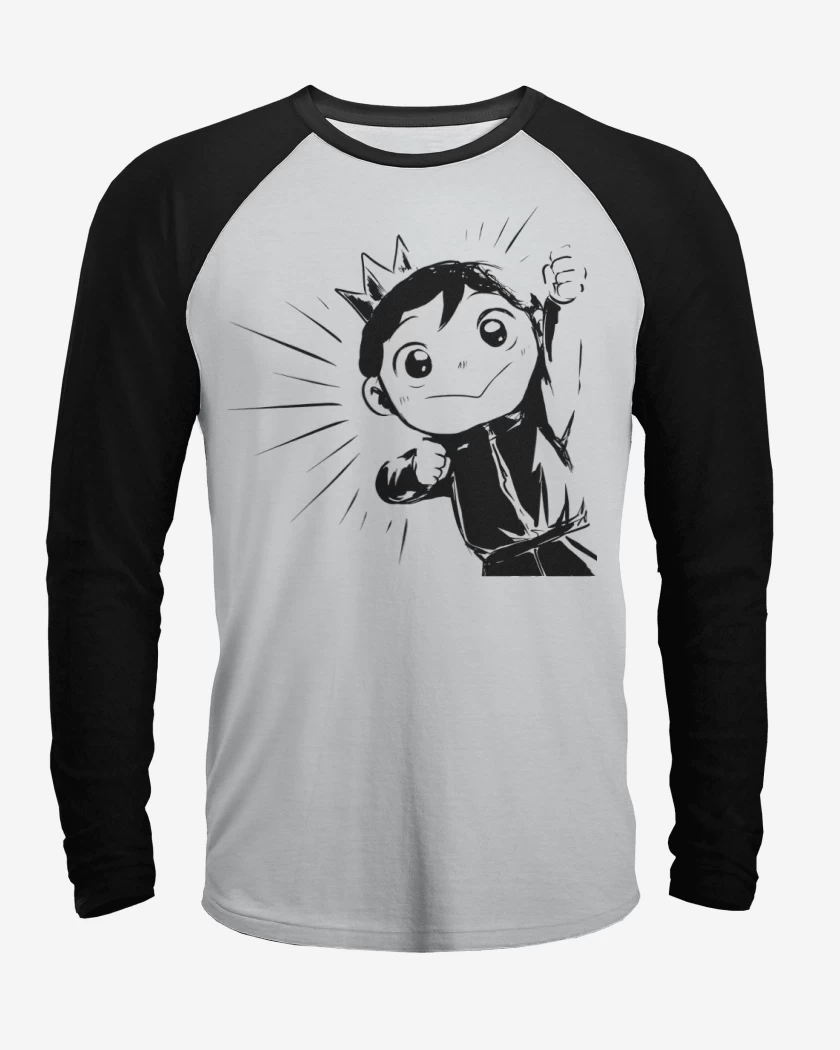 Polera Raglan Blanco / Negro de Bojji 