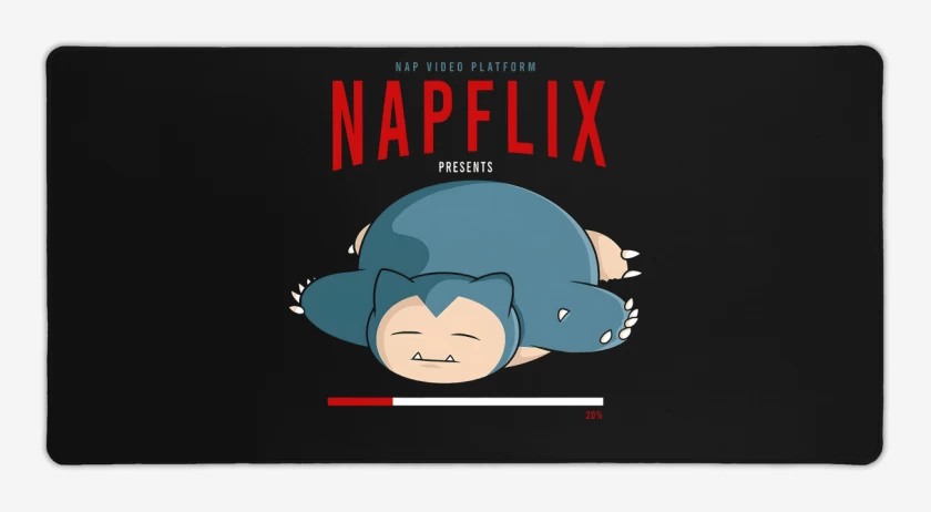 Mouse pad Gamer Negro de Napflix
